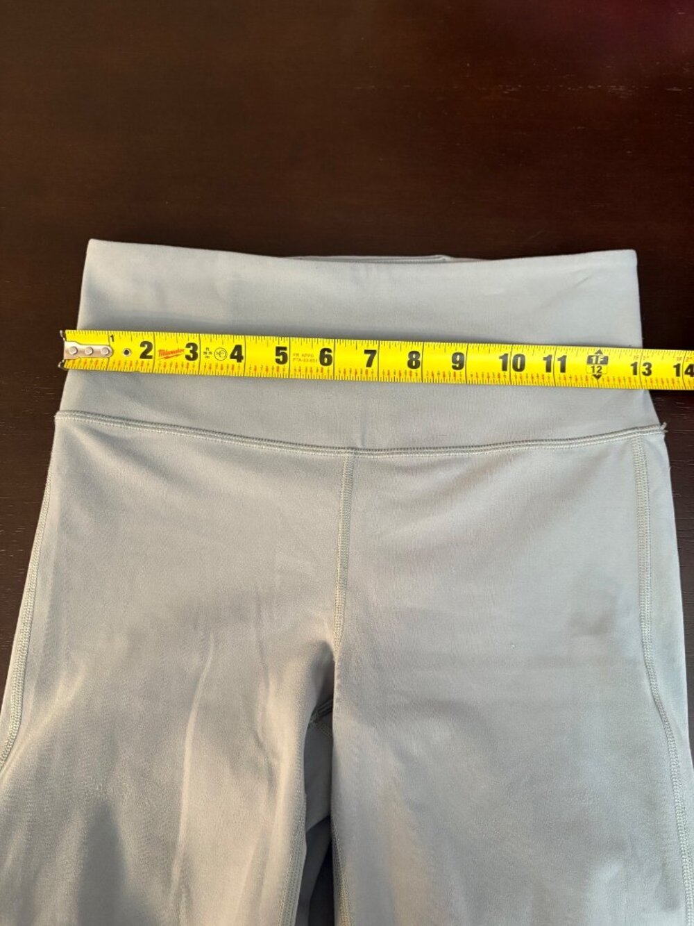 Athleta Elation Flare High-Rise Blue-Grey Stretchy Pants Small Athleisure Relax - Picture 10 of 12